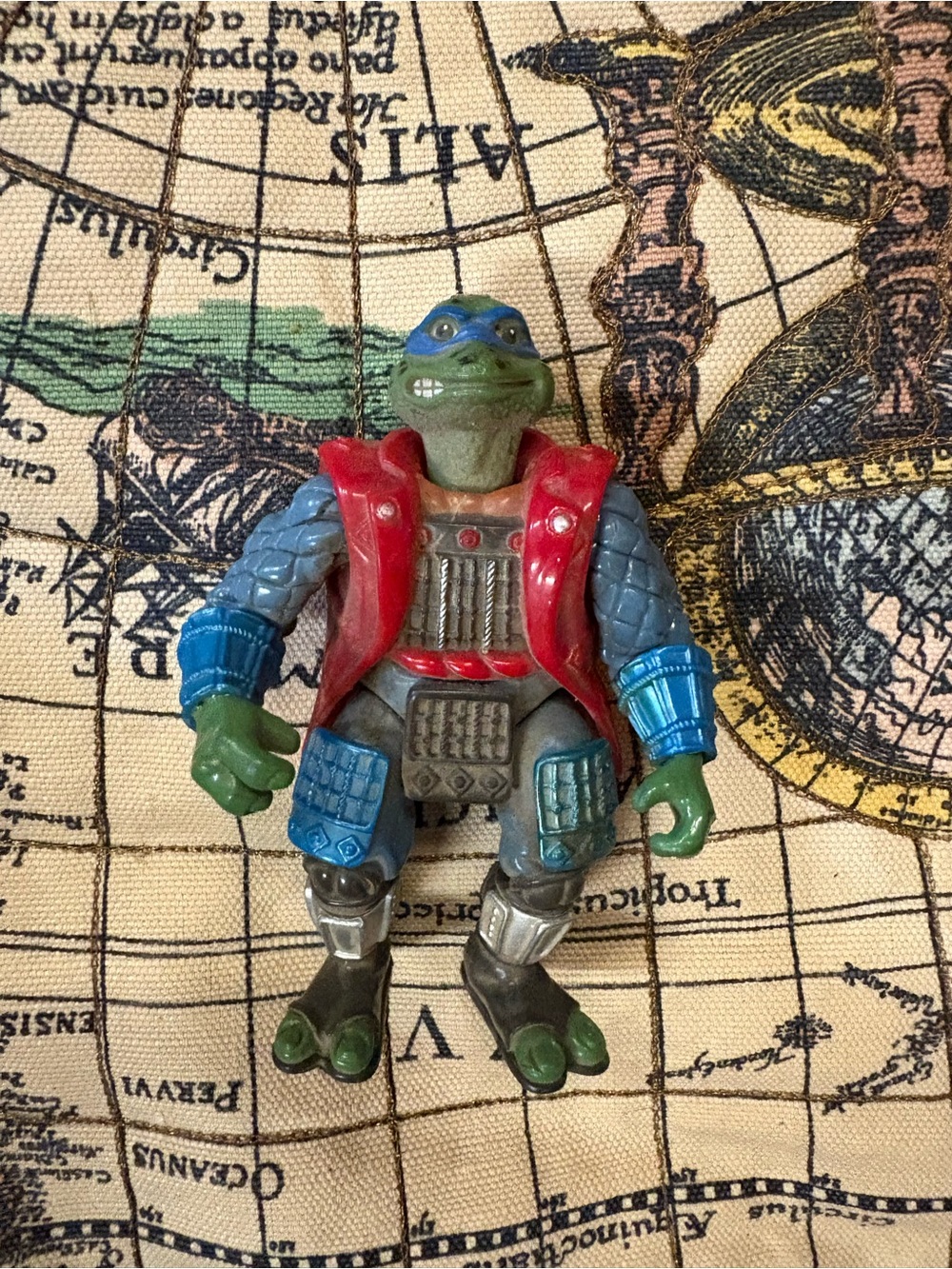 Teenage Mutant Ninja Turtles Inspired Reptile Action Figure - Blue & Red